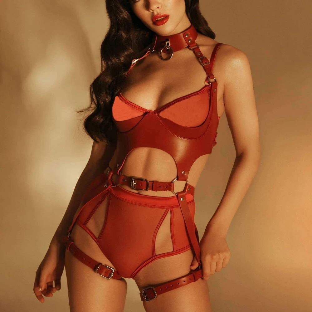 Garter Belt Set - Conjunto de Arnés de Moda para