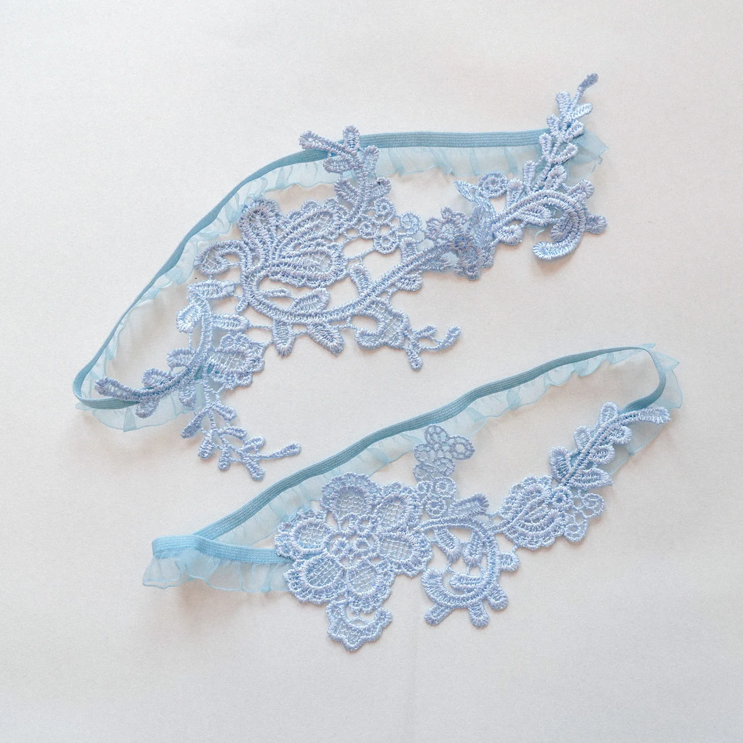 Juego de ligueros de boda azul - Garter Belt Set reseña y precio