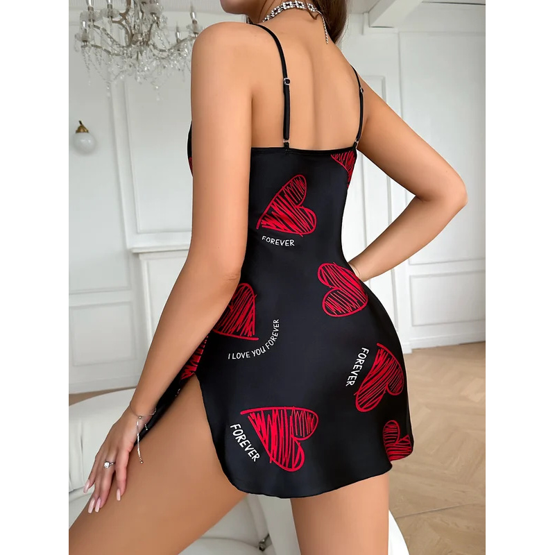 Camisón de satén con estampado - Slip Dress Satin reseña y precio